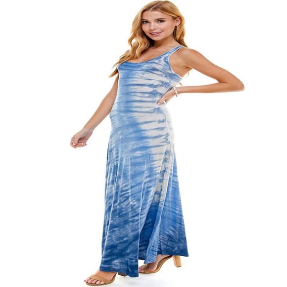Bully Designer DRESS Tie Dye SUNDRESS Maxi DRESS Racerback DRESS Priced CHEAP - Picture 8 of 14